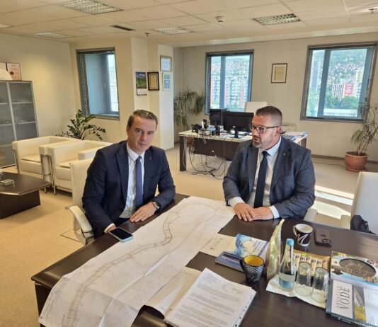 Gradonačelnik Srebrenika Adnan Bjelić održao radni sastanak sa direktorom Agencije za vodno područje rijeke Save