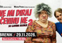 Hit komedija „Sve mi diraj, očevinu ne 2 – 30 godina kasnije“ u Srebreniku 29. novembra
