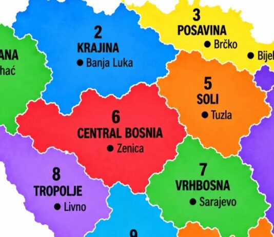 Novi prijedlog za BiH podrazumijeva ukidanje entiteta i 10 saveznih država