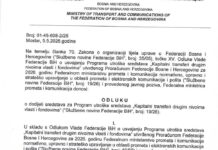 Grad Srebrenik uspješno aplicirao za sredstva Federalnog ministarstva prometa i komunikacija