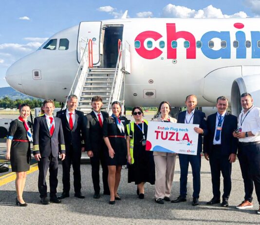 Chair Airlines uspostavio direktnu liniju Tuzla-Cirih, letovi dva puta sedmično