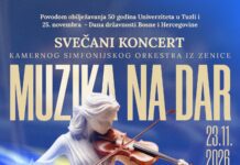 Svečani koncert povodom 50 godina Univerziteta u Tuzli i Dana državnosti Bosne i Hercegovine