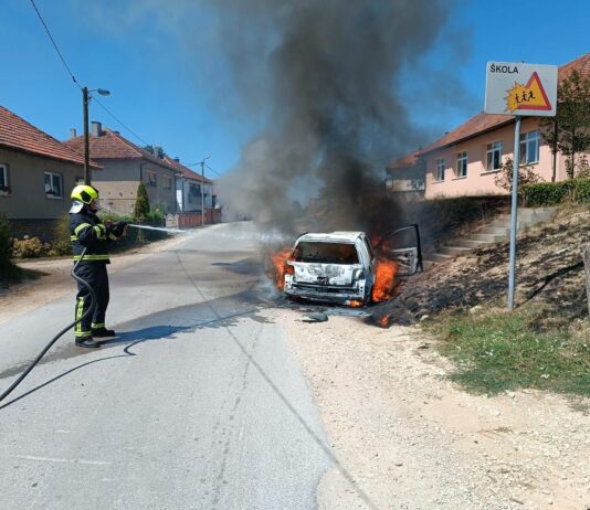 Vatrogasci gasili požar automobila u Špionici