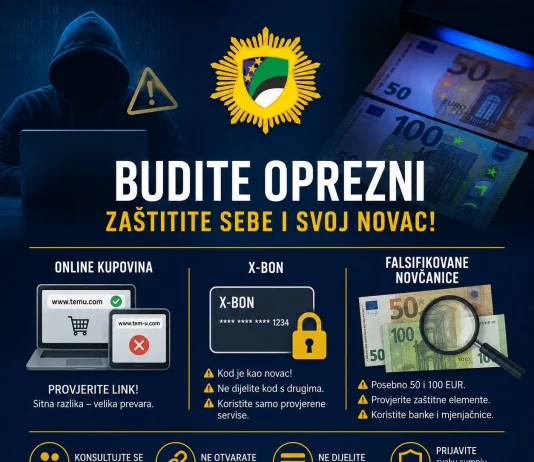 Državljanin Crne Gore uhapšen u TK zbog iznude
