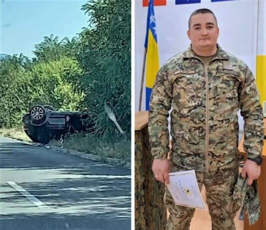 Pripadnik OS BiH poručnik Nedim Mulić spasio majku i bebu iz prevrnutog automobila