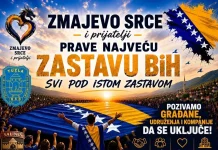 Najveća zastava BiH bit će razvijena i u Srebreniku