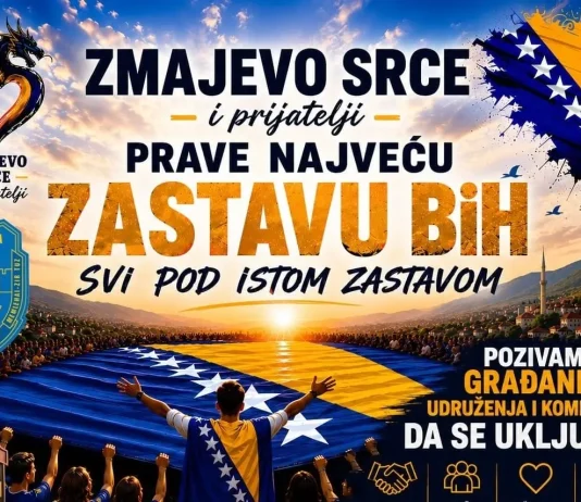 Najveća zastava BiH bit će razvijena i u Srebreniku